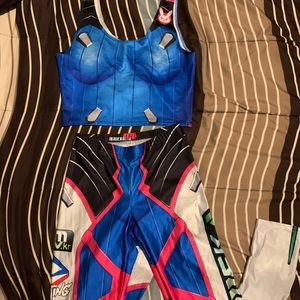 Overwatch D.Va Leggings and crop tank set